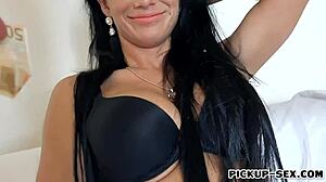 Yo, check this busty blonde Samantha Blaze getting nailed for cash outdoors!