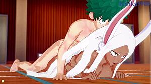 i’m obsessed with mirko and tsuyu in wild hentai!