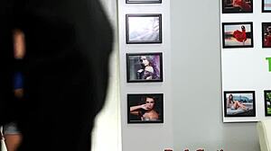 Casting Tattooed Teen Babe For Rough Scenes