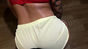 Brazilian brunette amateur fucks with big ass to trap music