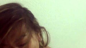 Tinder teen gets a sloppy BJ from big tits Latina