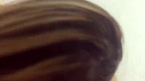 Tinder teen gets a sloppy BJ from big tits Latina