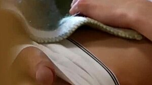 European twinks in a hot bareback threesome with anal sex and kissing