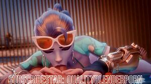 Widow DEEPTHROATS Cock On The BEACH In Hentai