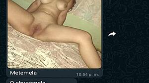 Latina Teen Prostitute Sends Message to Boyfriend's Friend!