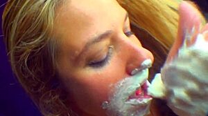 McKenzie’s cum on my tongue