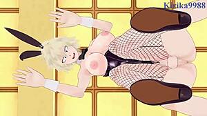 want to see mitsuki, kyoka, and izuku in bunny girl sex?