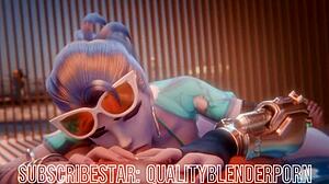 Widow DEEPTHROATS Cock On The BEACH In Hentai