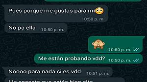 Latina Teen Prostitute Sends Message to Boyfriend's Friend!