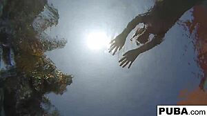 i saw samantha rone masturbatin underwater in the pool, wow