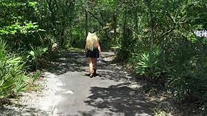 Pussy Play In Park With Kelley Cabbana