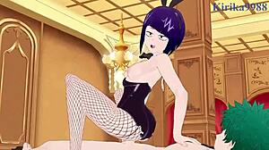want to see mitsuki, kyoka, and izuku in bunny girl sex?