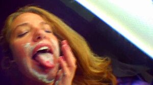 McKenzie’s cum on my tongue