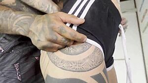 Tattooed princess gets sexy training session with damilvvs