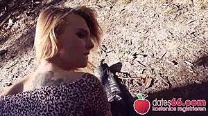 Teasing Teen Lily Ray Banged Outdoors on Summer Day