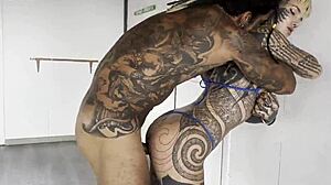 Tattooed princess gets sexy training session with damilvvs