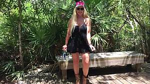 Pussy Play In Park With Kelley Cabbana