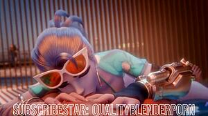 Widow DEEPTHROATS Cock On The BEACH In Hentai