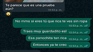 Latina Teen Prostitute Sends Message to Boyfriend's Friend!