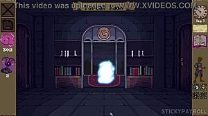 In magical school, step girlfriend fucks my cock with pussy in hentai game