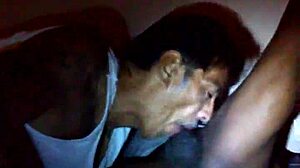 Cpdcr3 sucks on a big black cock with intense passion!