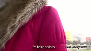 Natural Euro couple caught sucking and banging in public for all to see