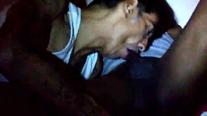 Cpdcr3 sucks on a big black cock with intense passion!