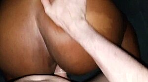 Black beauty enjoys white cock in West Baltimore