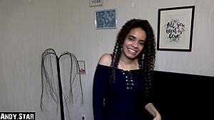 Skinny German Babe Submissively Blows Neighbor's Cock for Cumshot