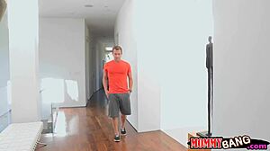 Two busty women share hard cock