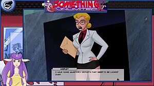 Beautiful women with natural big breasts and red hair get it hard in this anime porn