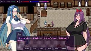 In City of Secrets part 3, the slut exposes herself to the class while defeating the boss.