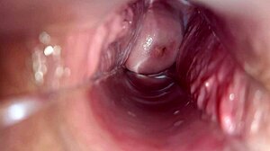 hey, wanna see an orgasm up close inside her?