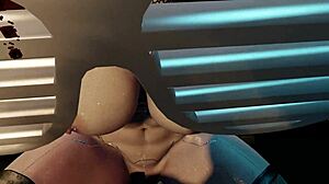 Sexy Bald Ass Pussy Cyber Whore Riding Hard Cock