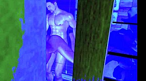 neighbor catches us bathing in shower on cam