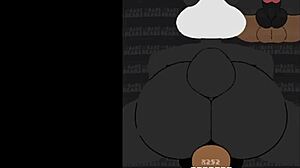 grizzy bangs pan-pan doggystyle