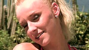 Eva Niev gets passionately fucked in public by friend