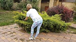 She sucks big mushroomhead cock and begs for cum on beautiful face