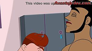 Check Out This Cartoon Guy Getting Fucked in the Gym