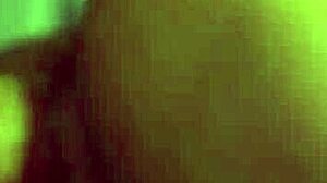 a beautiful eurobabe in a double penetration scene.