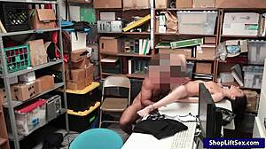 Thief Kylie nailed by officer 😈