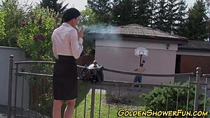 American Mistress's Emotional Foot Worship Threesome.