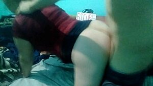 Latina milf says, 'Bend over for doggystyle sex in bed?'