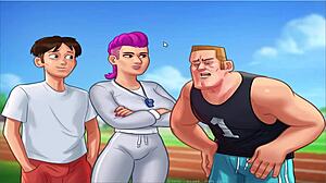 Steamy high school romance in the form of a cartoon adult movie