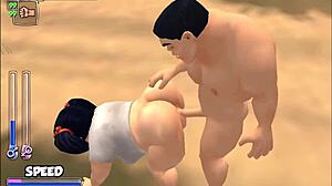 bonetown vacation episode features outdoor anal assfucking and blowjob in public holiday setting.