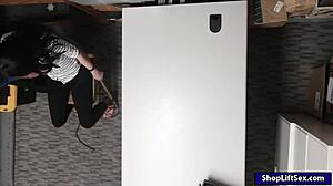 Thief Kylie nailed by officer 😈