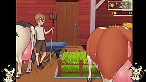 Hentai Game - Spying on Bathroom Big Ass Scene