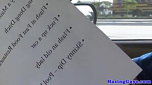 Are amateur college twinks masturbating outdoors in reality?