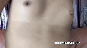 Latina coed Audrianna Angel banged hard in young twat