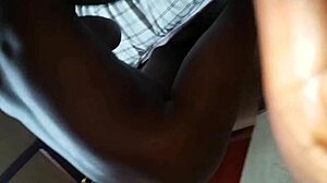 Is this ebony amateur's wet pussy ready for riding and doggystyle?